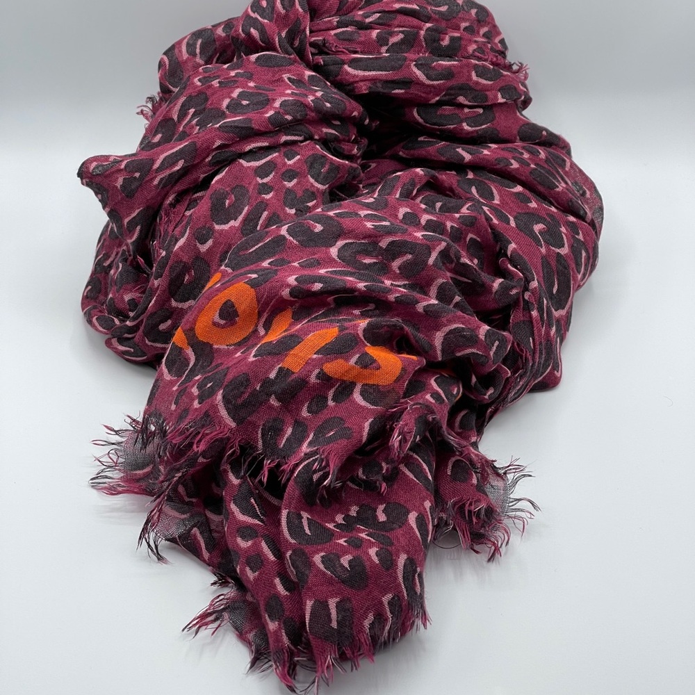 Louis Vuitton x Stephen Sprouse Graffiti Leopard Scarf Etole Wrap Stole Rare